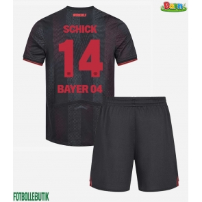 Bayer Leverkusen Patrik Schick #14 Hemmaställ Barn 2025-26 Kortärmad (+ Korta byxor)